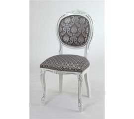 Стул Милорд №12 (Белый + патина серебро/ткань Yara 149/1; Yara diamond 149/1) | Интернет магазин мебели и декора LifeDekor