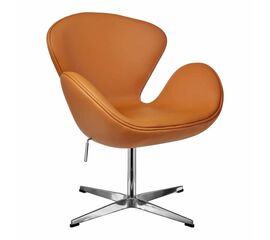 Кресло SWAN STYLE CHAIR оранжевый | Интернет магазин мебели и декора LifeDekor