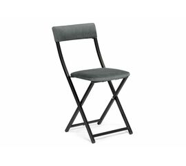 Стул на металлокаркасе Elevis темно-серый / черный | Интернет магазин мебели и декора LifeDekor