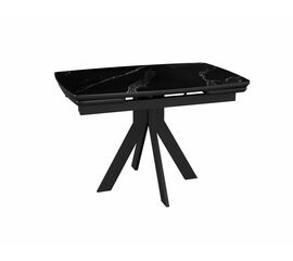 Стол DikLine DKU120 Керамика Черный мрамор/подстолье черное/опоры черные (2 уп.) | Интернет магазин мебели и декора LifeDekor