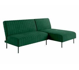 Baccara диван-кровать с шезлонгом, без подлокотников, бархат зеленый 19 | Интернет магазин мебели и декора LifeDekor