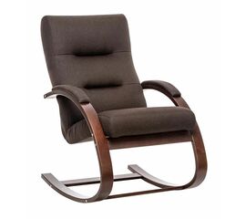 Кресло-качалка Милано  (Орех текстура/ткань Малмо 28) | Интернет магазин мебели и декора LifeDekor