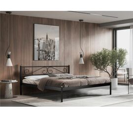 Кровать ШАРМ (140х200/металлическое основание) Черный | Интернет магазин мебели и декора LifeDekor