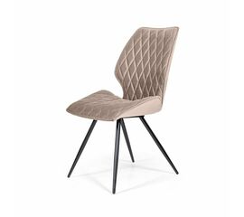 Стул Flash ромб, бархат пепельно-бежевый 25 | Интернет магазин мебели и декора LifeDekor