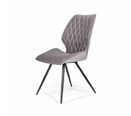 Стул Flash ромб, бархат светло-серый 26 | Интернет магазин мебели и декора LifeDekor