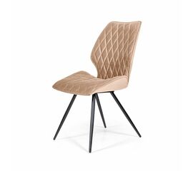 Стул Flash ромб, бархат бежевый 05 | Интернет магазин мебели и декора LifeDekor