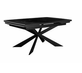 Стол DikLine KM160 мрамор С45 (керамика черная/опоры черные) | Интернет магазин мебели и декора LifeDekor