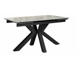 Стол DikLine SFE140 Керамика Italian Grey (глянец серый)/подстолье черное/опоры черные (2 уп.) | Интернет магазин мебели и декора LifeDekor