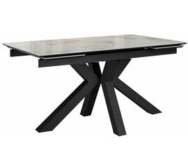 Стол DikLine SFE160 Керамика Italian Grey (глянец серый)/подстолье черное/опоры черные (2 уп.) | Интернет магазин мебели и декора LifeDekor