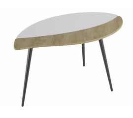 Стол журнальный Лайм дуб сонома/белый/чёрный | Интернет магазин мебели и декора LifeDekor