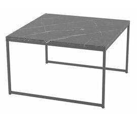 Стол журнальный Овер черный мрамор/черный | Интернет магазин мебели и декора LifeDekor