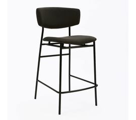 Дизайнерский полубарный стул Marko графит, черный металл | Интернет магазин мебели и декора LifeDekor