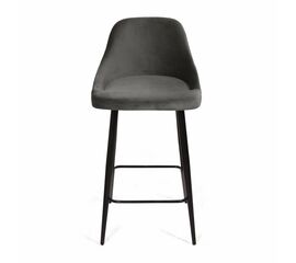 Стул полубарный Douglas, бархат антрацит 14 | Интернет магазин мебели и декора LifeDekor