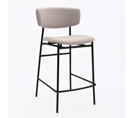 Дизайнерский полубарный стул Marko серый, черный металл | Интернет магазин мебели и декора LifeDekor