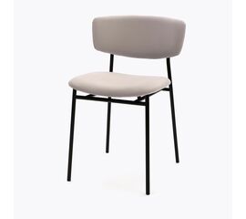 Стул дизайнерский Marko серый, черный металл | Интернет магазин мебели и декора LifeDekor