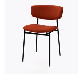 Стул дизайнерский Marko терракотовый, черный металл | Интернет магазин мебели и декора LifeDekor