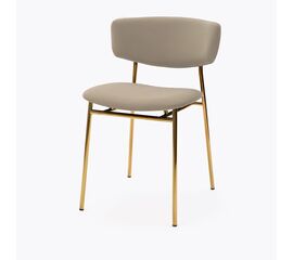 Стул дизайнерский Marko латте, основание золото | Интернет магазин мебели и декора LifeDekor