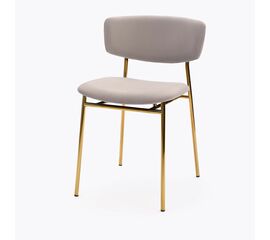 Стул дизайнерский Marko серый, основание золото | Интернет магазин мебели и декора LifeDekor