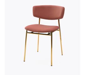 Стул дизайнерский Marko розовый, основание золото | Интернет магазин мебели и декора LifeDekor