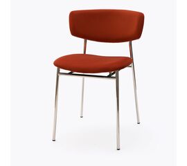 Стул дизайнерский Marko терракотовый, основание хром | Интернет магазин мебели и декора LifeDekor