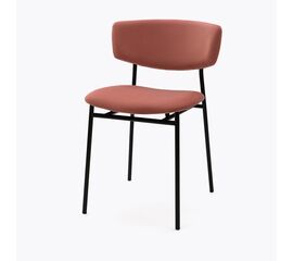 Стул дизайнерский Marko розовый, черный металл | Интернет магазин мебели и декора LifeDekor