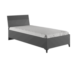 Кровать Ника 90х200 с основанием дсп эйхория QR-17 / графит | Интернет магазин мебели и декора LifeDekor