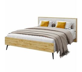 Кровать «Саванна» 160x200 КМК 0973.3, бетон пайн светлый/дуб наварра | Интернет магазин мебели и декора LifeDekor