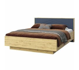 Кровать «Тиана» 160x200 КМК 0967.3, дуб наварра/синий матовый | Интернет магазин мебели и декора LifeDekor