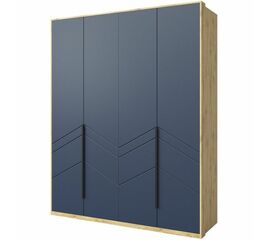 Шкаф «Тиана» 4Д КМК 0967.1, дуб наварра/синий матовый | Интернет магазин мебели и декора LifeDekor