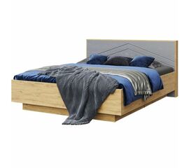 Кровать «Тиана» 160x200 КМК 0967.3, дуб наварра/графит | Интернет магазин мебели и декора LifeDekor