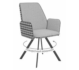 Стул DikLine 293 поворотный SB6/A3 св.сер, ножки черные, | Интернет магазин мебели и декора LifeDekor