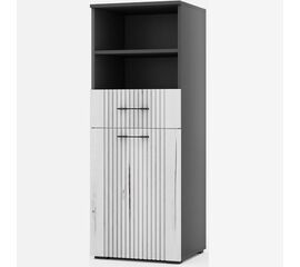 Тумба «Монреаль» 1Д1Я КМК 0986.4, антрацит/дуб канадский арктик | Интернет магазин мебели и декора LifeDekor