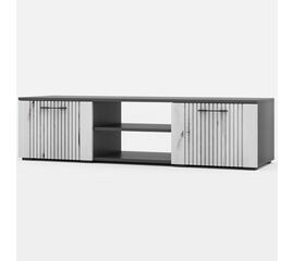 Тумба под ТВ «Монреаль» 2Д КМК 0986.5, антрацит/дуб канадский арктик | Интернет магазин мебели и декора LifeDekor