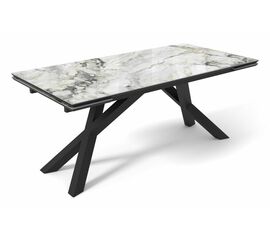 Стол DikLine SKD160 Керамика FNZW 162806176 ARCTIK OCEAN/подстолье черное/опоры черные (2 уп.), | Интернет магазин мебели и декора LifeDekor