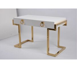 Стол-консоль Атлас МС9002-120W, 120х60х78 см, белый глянцевый | Интернет магазин мебели и декора LifeDekor