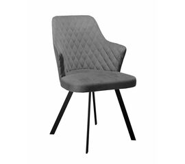 Стул DikLine 345 C56 серый, ножки черные | Интернет магазин мебели и декора LifeDekor