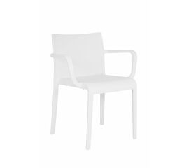 Стул Turn, белый пластик с подлокотниками | Интернет магазин мебели и декора LifeDekor