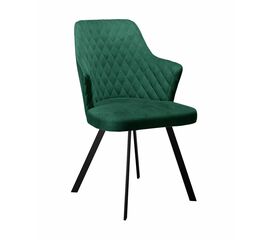Стул DikLine 345 K13 изумруд, ножки черные | Интернет магазин мебели и декора LifeDekor