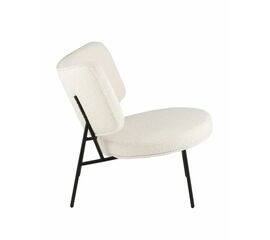 Кресло District Lounge букле белый | Интернет магазин мебели и декора LifeDekor