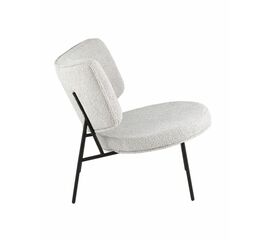 Кресло District Lounge букле светло-серый | Интернет магазин мебели и декора LifeDekor