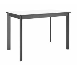 Стол DikLine LK110 Керамика Mono white (белый матовый) /подстолье черное/опоры черные | Интернет магазин мебели и декора LifeDekor