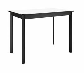 Стол DikLine LK90 Керамика Mono white (белый матовый) /подстолье черное/опоры черные | Интернет магазин мебели и декора LifeDekor