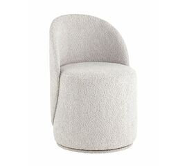 Пуф Loreen вращающийся букле светло-серый | Интернет магазин мебели и декора LifeDekor