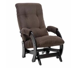 Кресло-маятник Модель 68 (венге текстура / ткань Malmo 28) | Интернет магазин мебели и декора LifeDekor