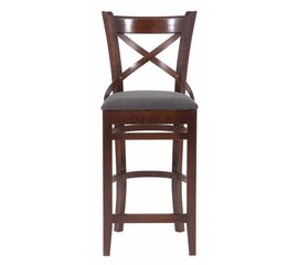 Стул барный "Хью" (темный тон/темно-серый М07) | Интернет магазин мебели и декора LifeDekor