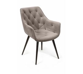 Стул Archi поворотный 90 градусов, функция возврата, антишум, бархат пепельно-бежевый 25, опора конус | Интернет магазин мебели и декора LifeDekor