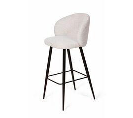 Стул полубарный Vito, букле белый / опора конус | Интернет магазин мебели и декора LifeDekor