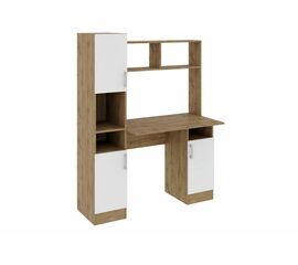 Компьютерный стол Эндо дуб вотан / белый | Интернет магазин мебели и декора LifeDekor