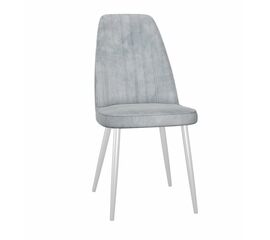 Стул DikLine 326 B22 GREY, ножки белые | Интернет магазин мебели и декора LifeDekor