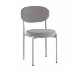 Стул Бриф SN велюр серый каркас светло-серый муар | Интернет магазин мебели и декора LifeDekor